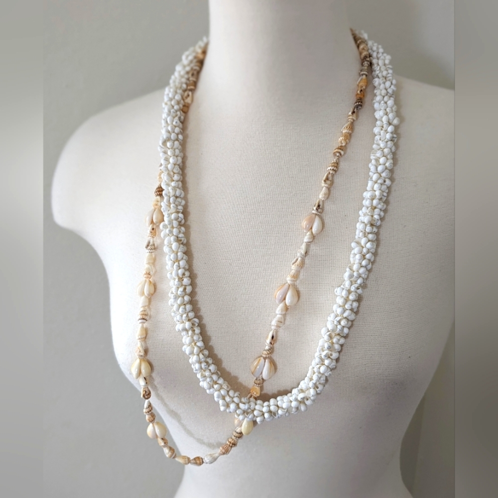 She'll Necklaces Hawaii White Tan